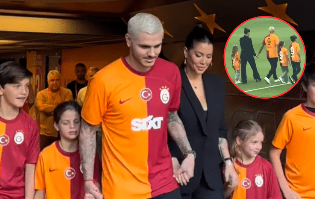 El emotivo gesto de los hinchas turcos hacia Wanda Nara en el estadio del Galatasaray