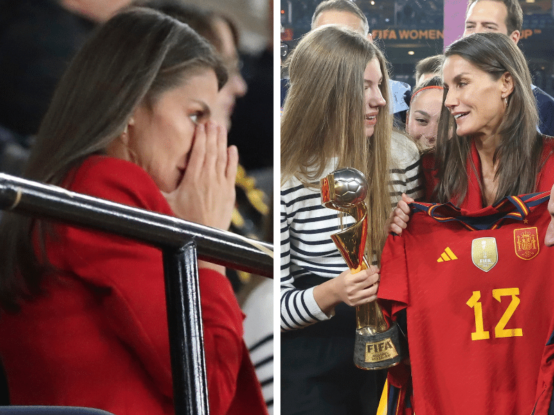 Letizia Ortiz y la infanta Sofia rompen el protocolo con las campeonas del mundo: todas las fotos