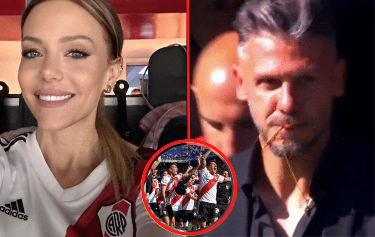 El emocionante festejo de Eva Anderson por la victoria de Martín Demichelis en el Superclásico