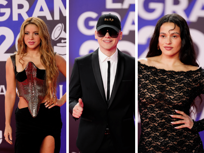 De Bizarrap a Shakira y Rosalía: los mejores looks de los Latin Grammy