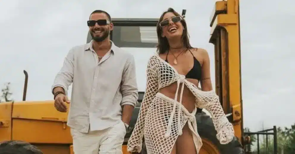 El video de Nico Occhiato dándole una caricia jugada a Flor Jazmín Peña en la playa