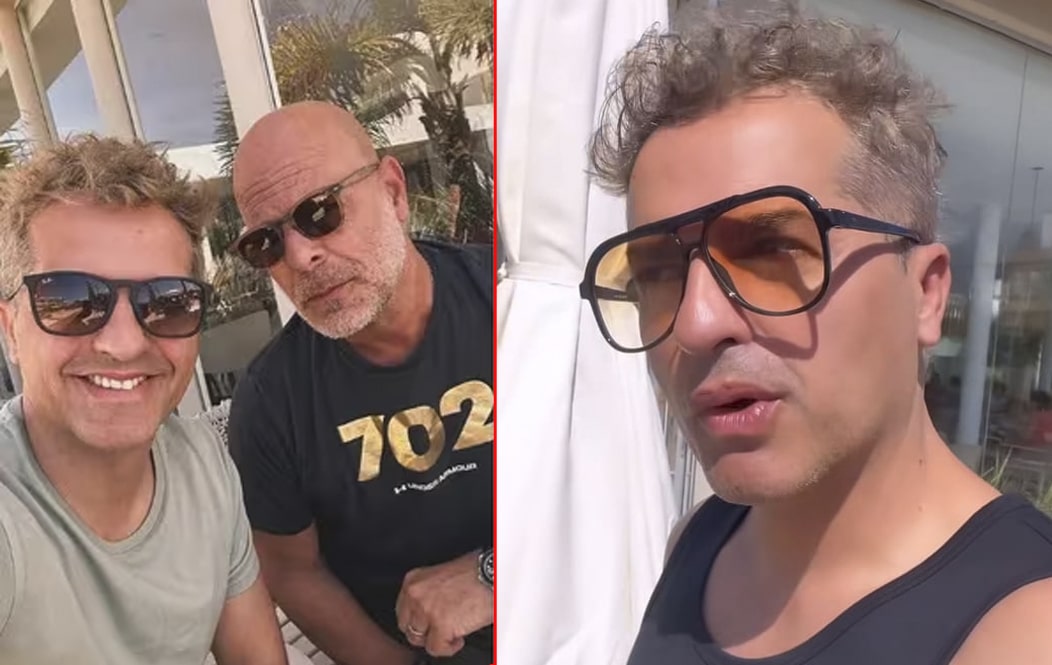 ¡Increíble encuentro! Ángel de Brito se toma una foto con Bruce Willis en Uruguay