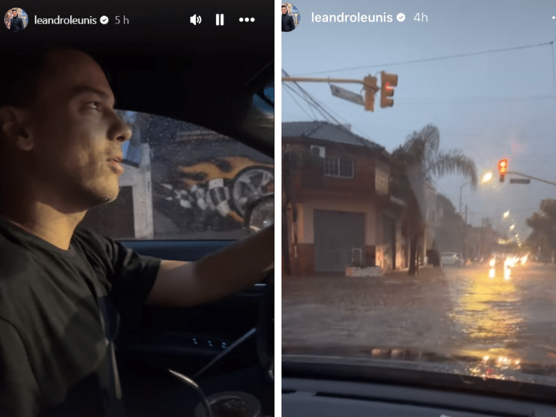 El increíble relato del Chino Leunis en medio del temporal que azotó Buenos Aires