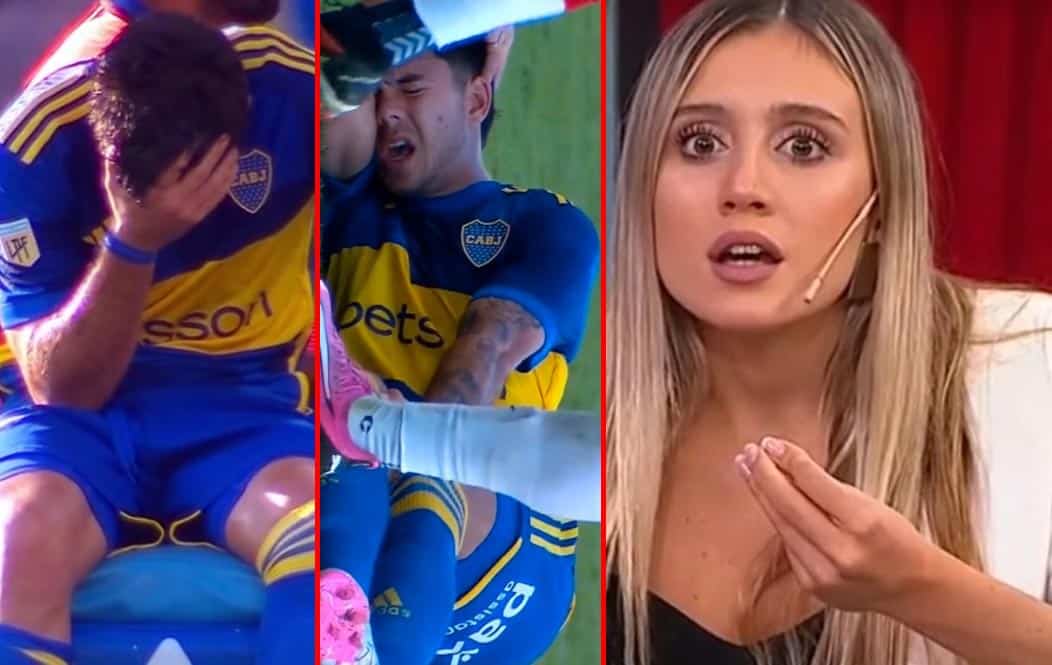 La desgarradora reacción de Morena Beltrán tras la grave lesión de su novio en el partido de Boca