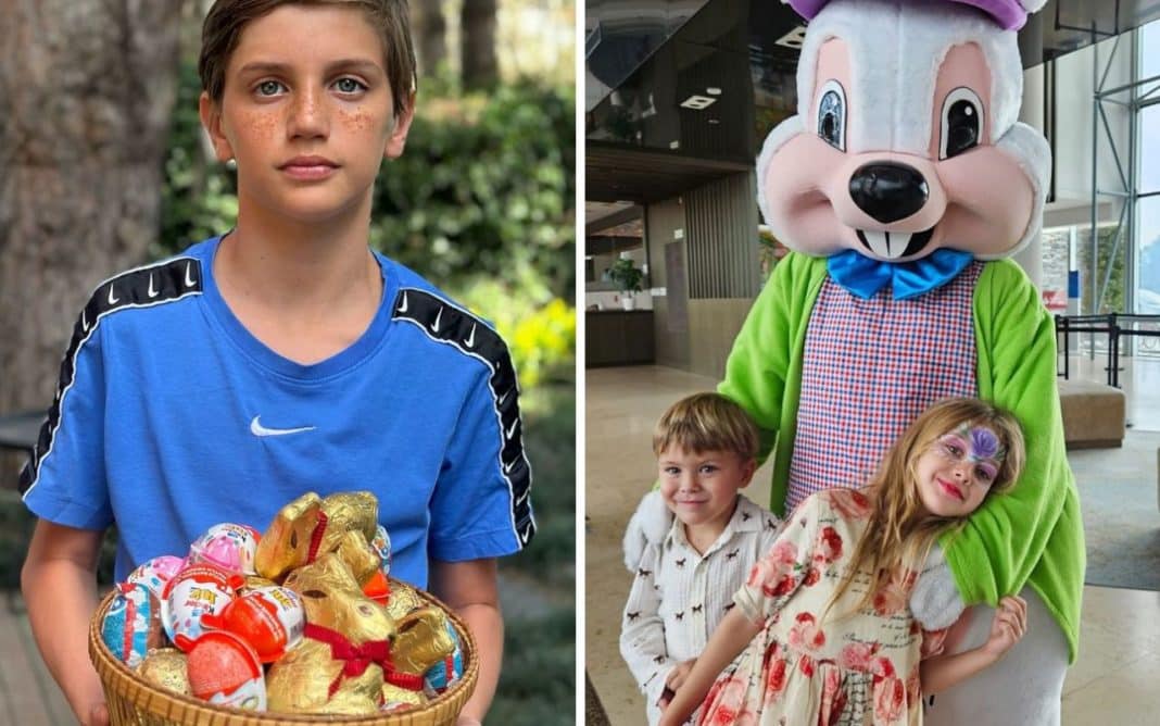 Las fotos más tiernas de los famosos celebrando Pascuas con sus hijos