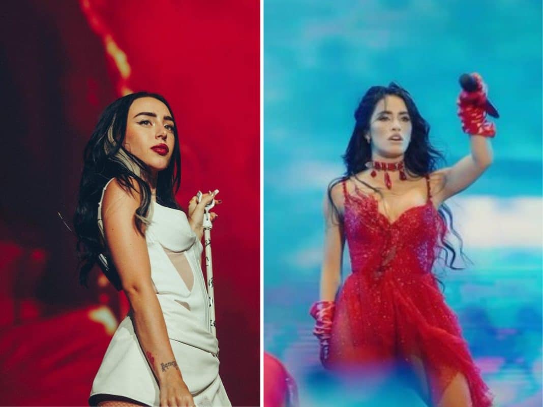 ¡Increíble encuentro! Lali Espósito y Nicki Nicole se besan en pleno show