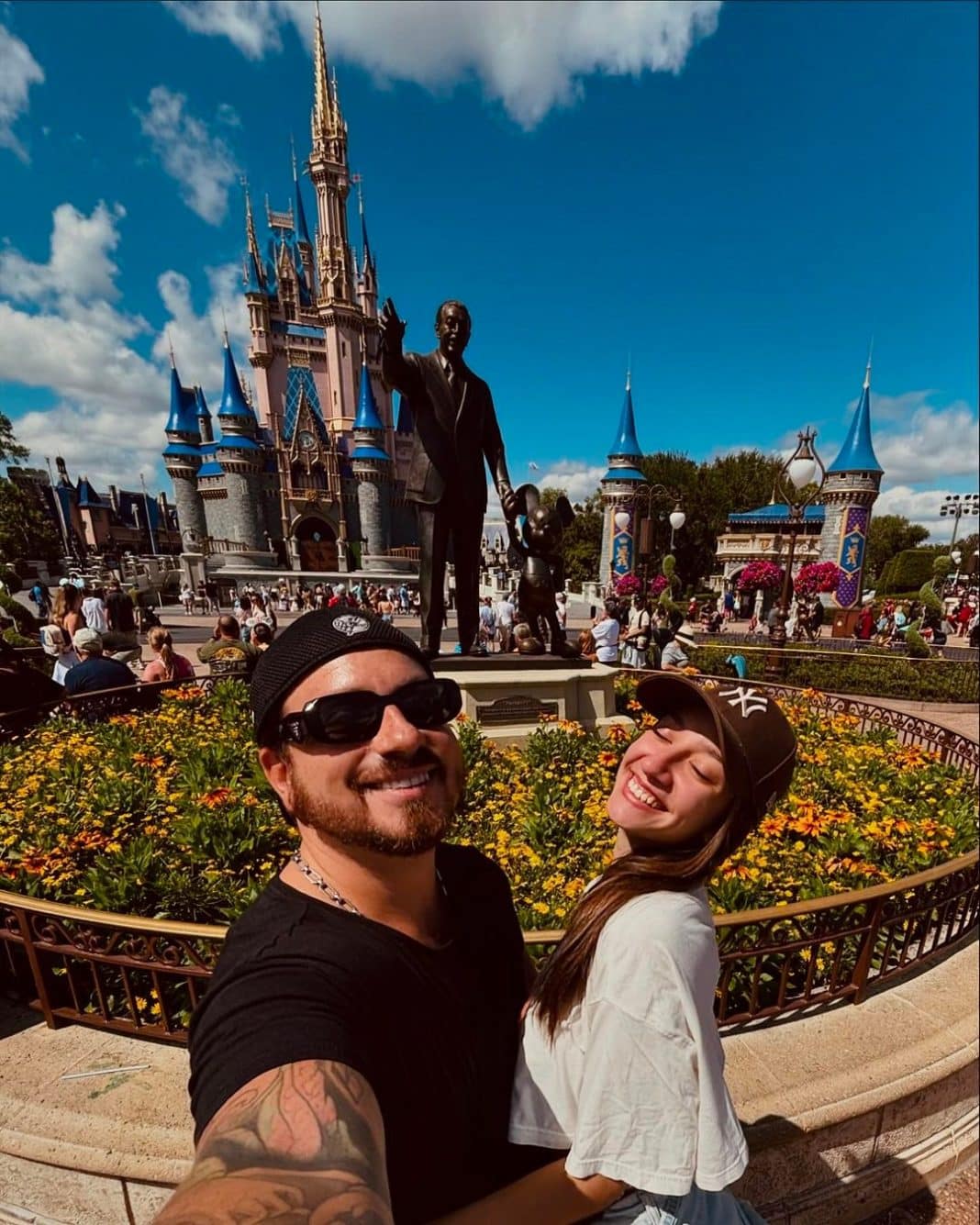 Las románticas fotos de Fede Bal y su novia Flor Díaz de vacaciones en Disney
