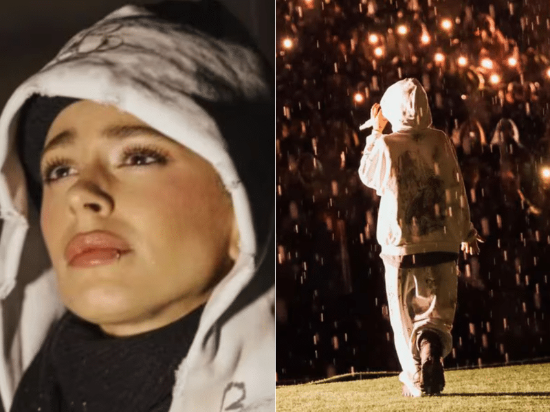 ¡Increíbles videos de Tini Stoessel cantando bajo la lluvia!