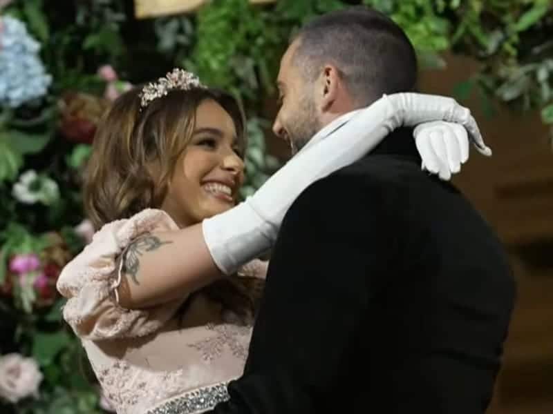 Las fotos y videos de Nico Occhiatto y Flor Jazmín Peña en su soñada boda al estilo Bridgerton
