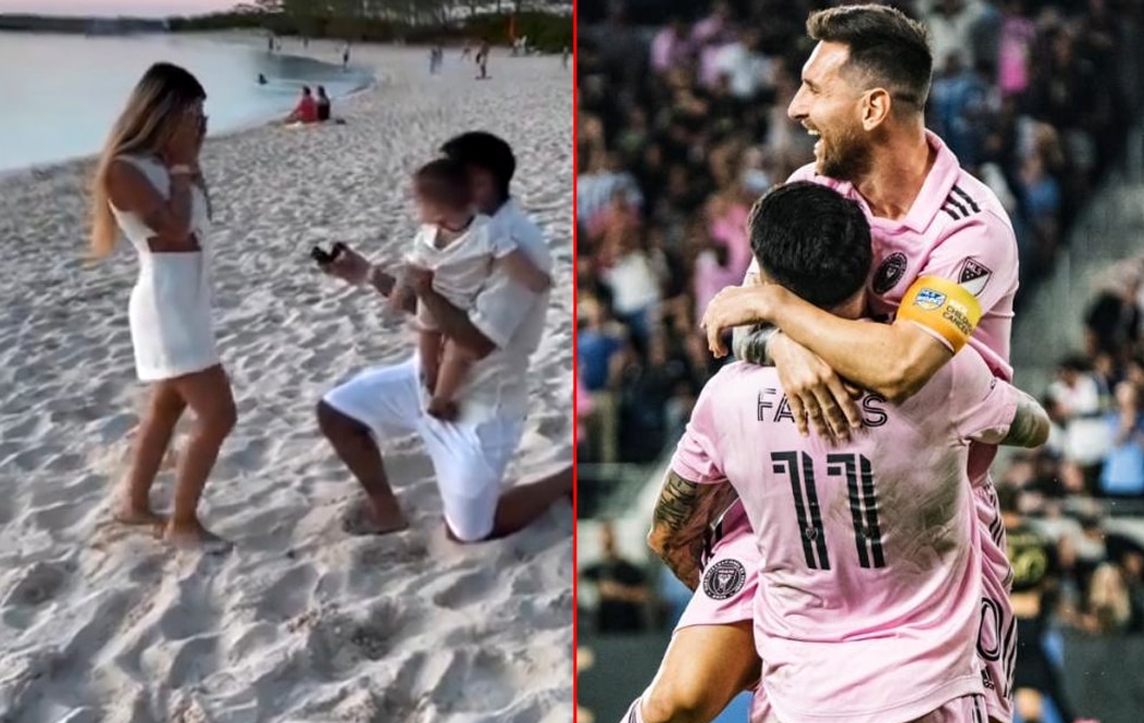 El increíble pedido de casamiento de un amigo de Messi en las paradisíacas playas del Caribe