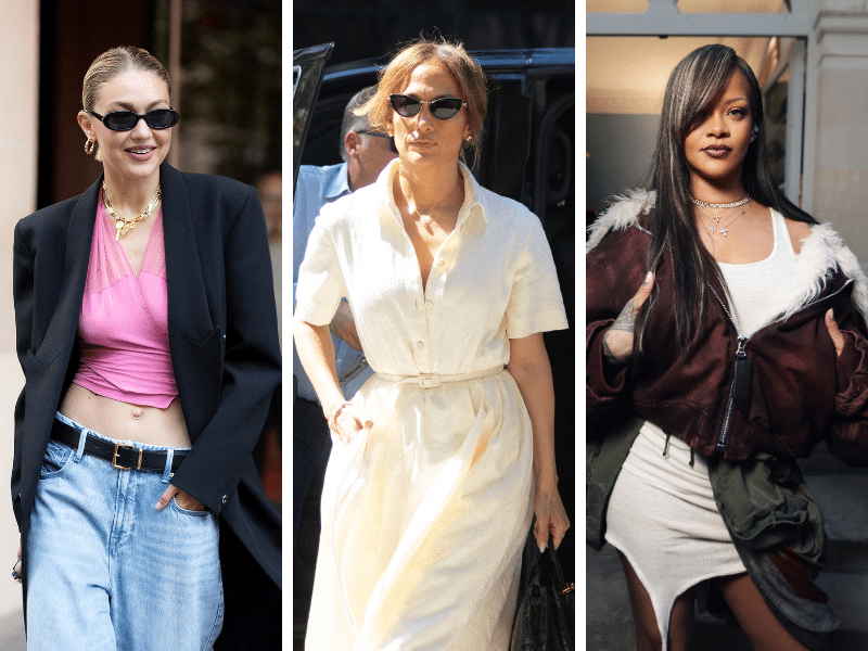 Jennifer Lopez, Gigi Hadid y Rihanna: las celebridades que deslumbran en las calles de París
