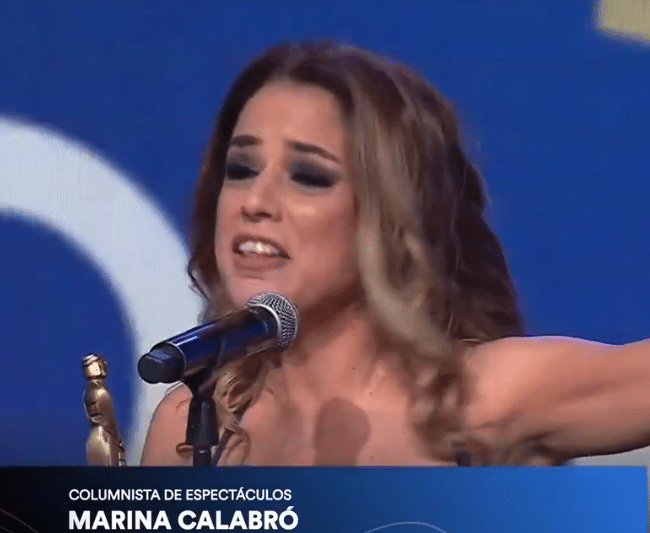 ¡Increíble sorpresa! Marina Calabró se lleva el Martin Fierro y dedica el premio a su gran amor