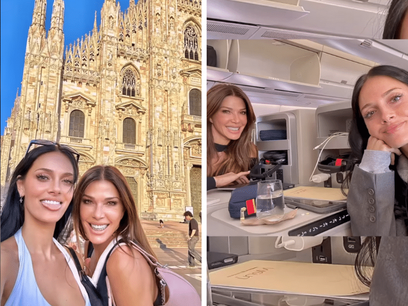 El emocionante viaje de Catherine Fulop y Oriana Sabatini a Milán antes de su boda