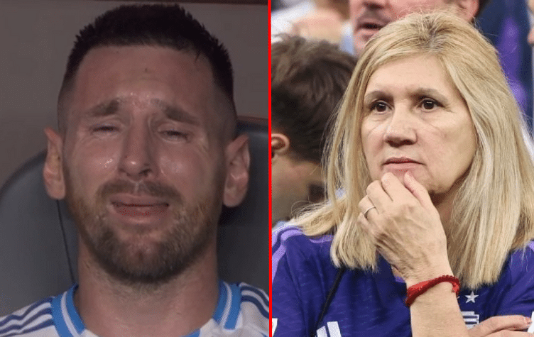 El emotivo gesto de Celia, la mamá de Messi, que conmovió a todos en la final de la Copa América