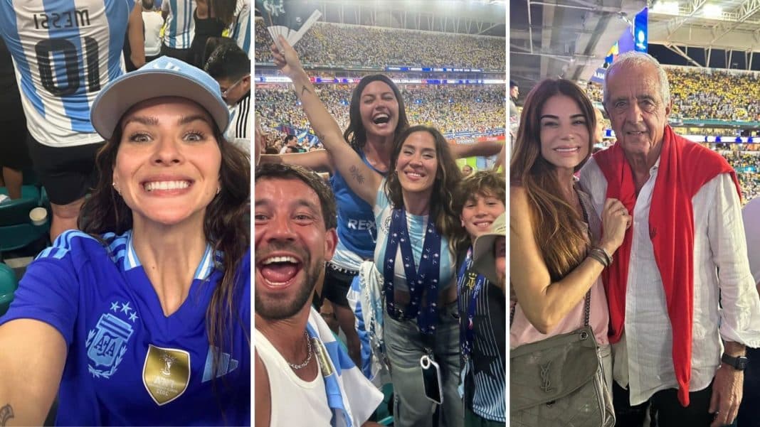 ¡Famosos en la cancha! Los rostros conocidos que celebraron con la Selección Argentina en la Copa América