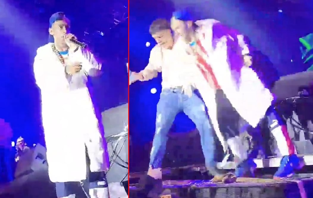 ¡Impactante video! L-Gante sufre un terrible accidente al caer al vacío durante un show en Paraguay