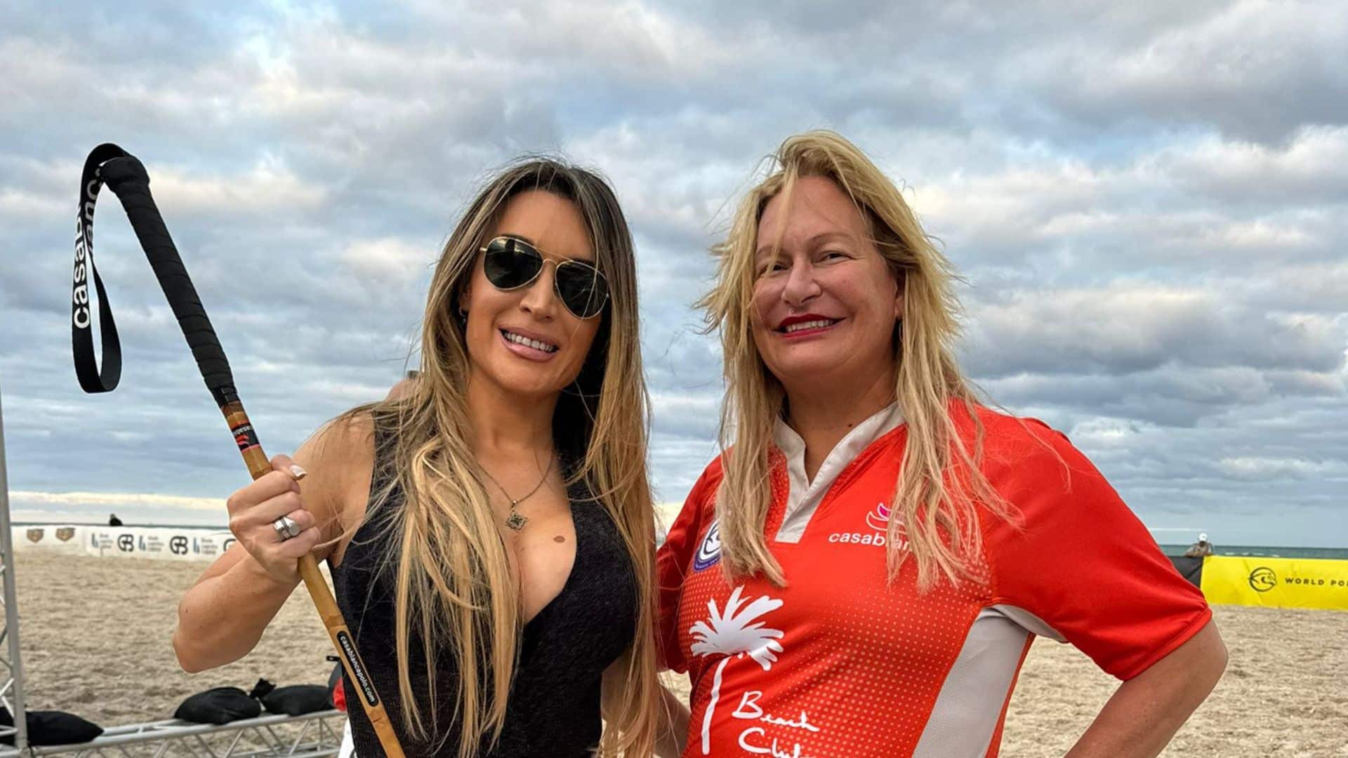 Fátima Flórez Brilla en la Final del World Polo League Beach Polo en Miami